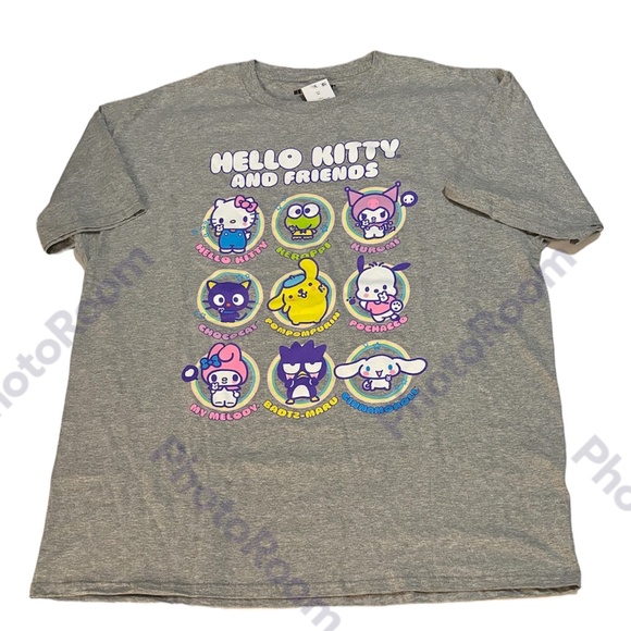Sanrio Tops - Sanrio Hello Kitty and Friends Gray Heather T-Shirt Size Women’s XL. NWT